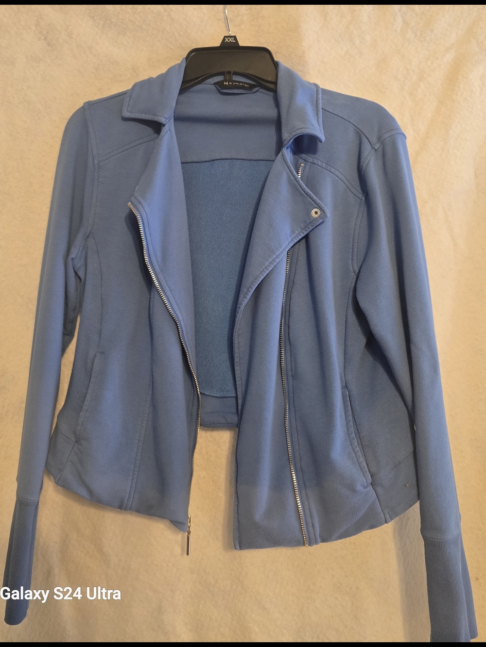 H by Halston Light Blue Bomber Jacket